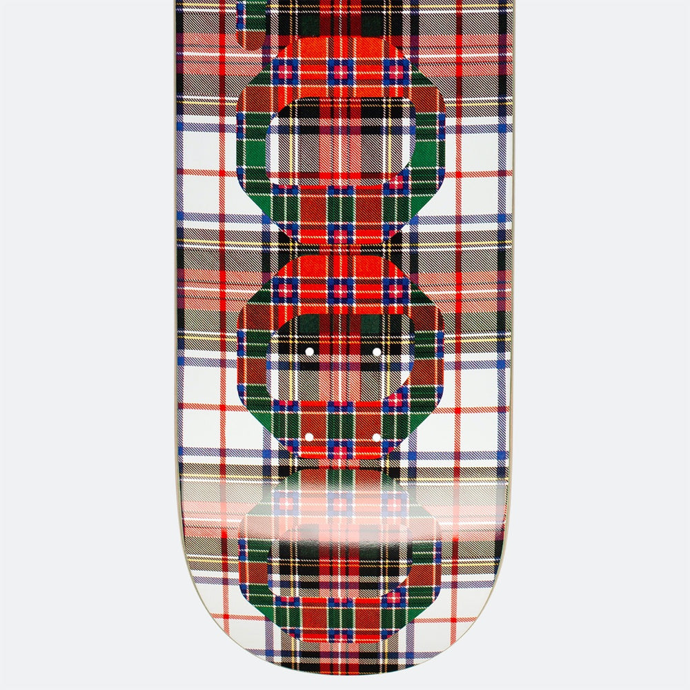 GX1000 - 8.5" OG Logo Tartan Skateboard Deck - White