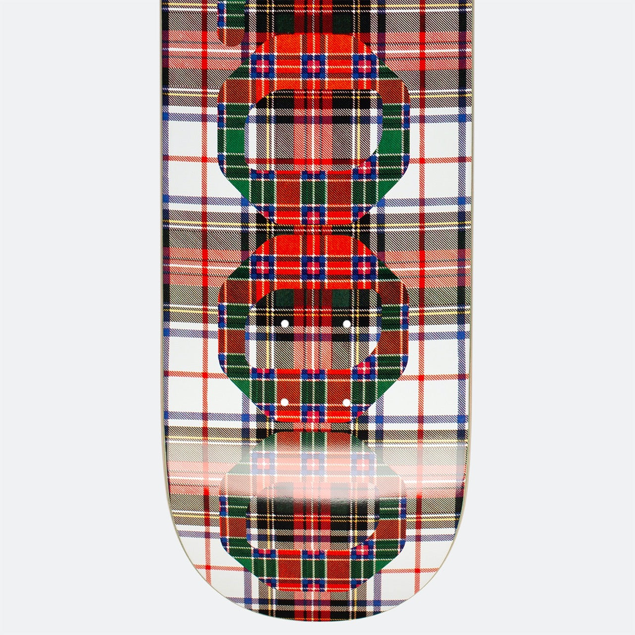 GX1000 - 8.5" OG Logo Tartan Skateboard Deck - White