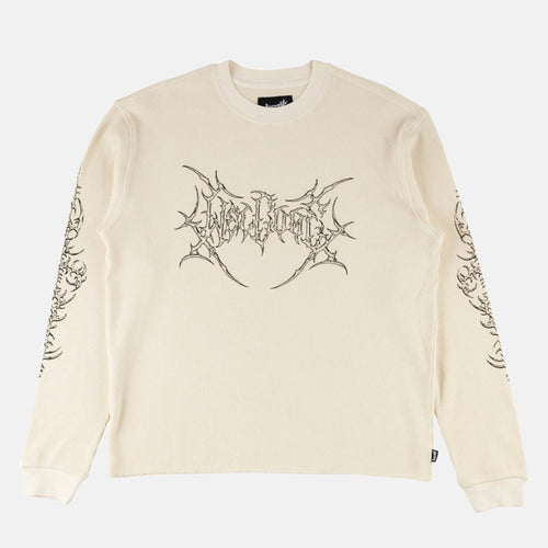 Welcome Skateboards - Gallant Pigment Dyed Thermal Longsleeve T-Shirt - Bone