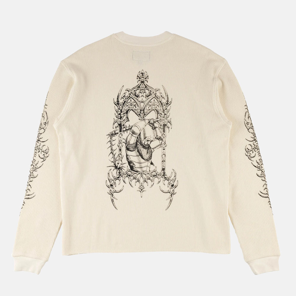 Welcome Skateboards - Gallant Pigment Dyed Thermal Longsleeve T-Shirt - Bone