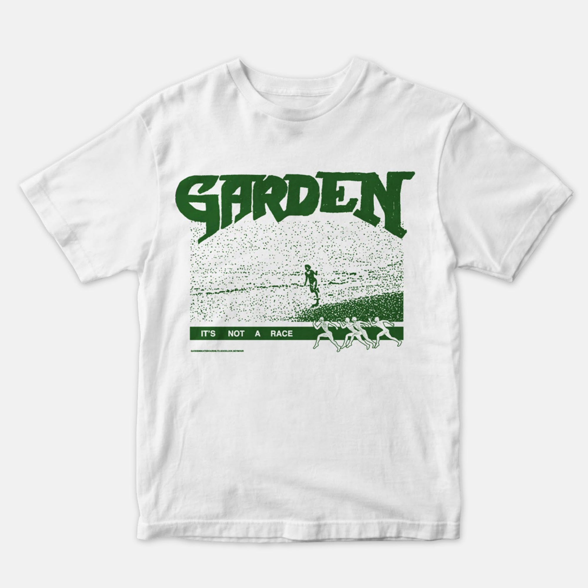 Garden Skateboards - Runner T-Shirt - White