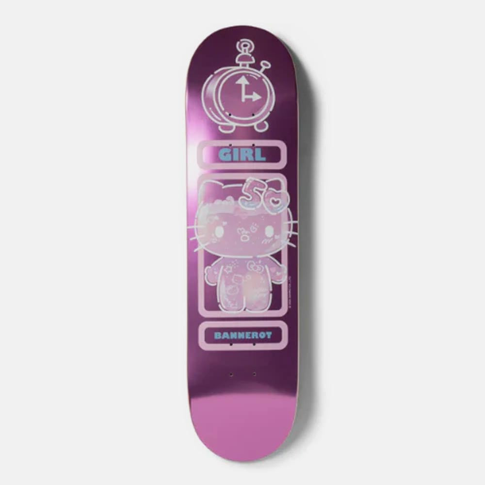 Girl Skateboards - 8.0" Sanrio Bannerot Hello Kitty Skateboard Deck - Pink