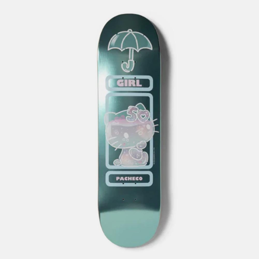 Girl Skateboards - 8.375" Sanrio Pacheco Hello Kitty Skateboard Deck - Green