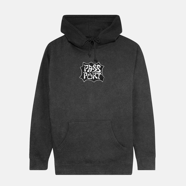 Pass Port Skateboards - Glyph Pullover Hooded Sweatshirt - Acid Black