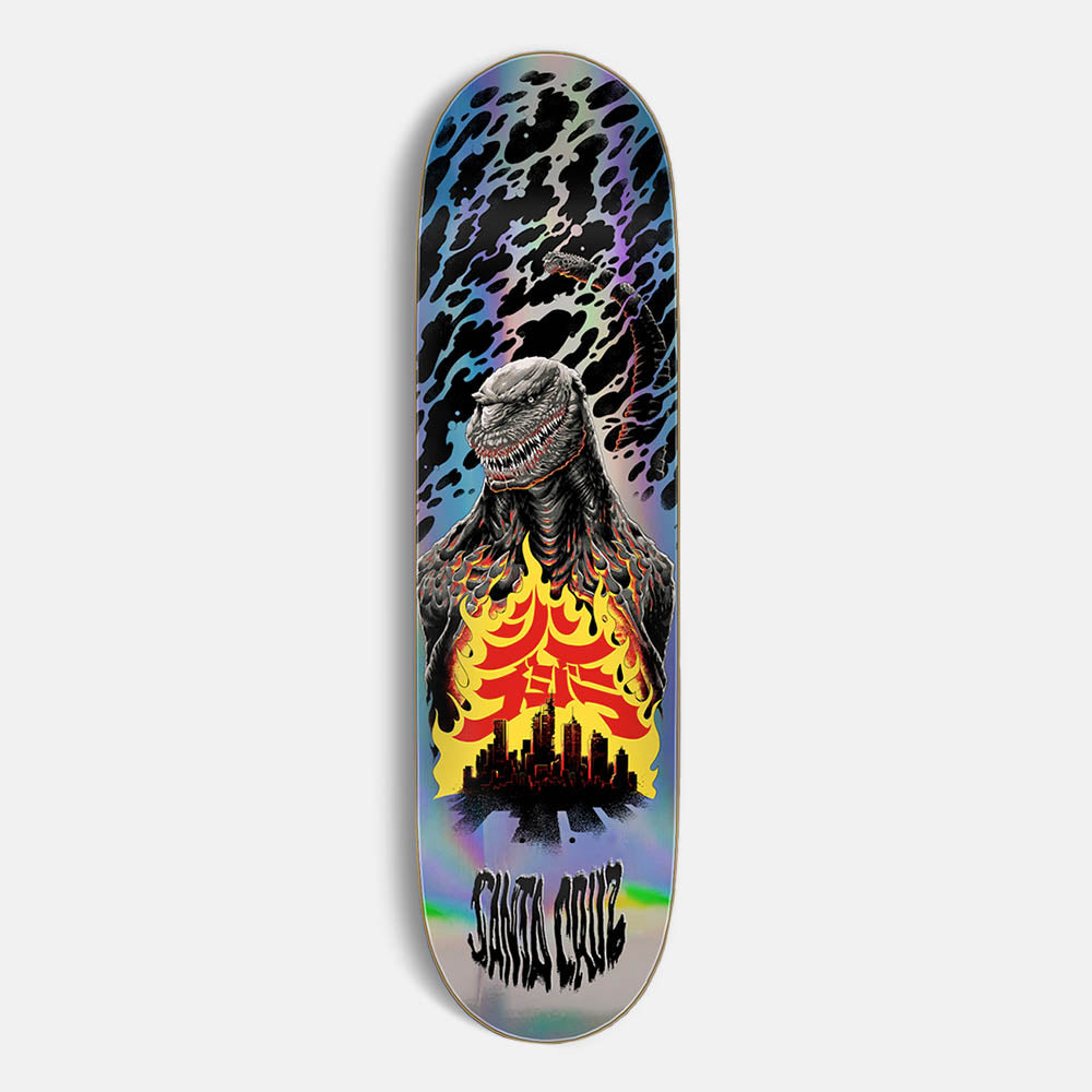 Santa Cruz - 8.5" Godzilla Shin Knox Firepit Skateboard Deck