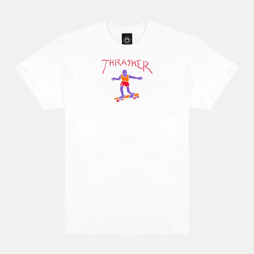 Thrasher Magazine - Gonz Fill Logo T-Shirt - White