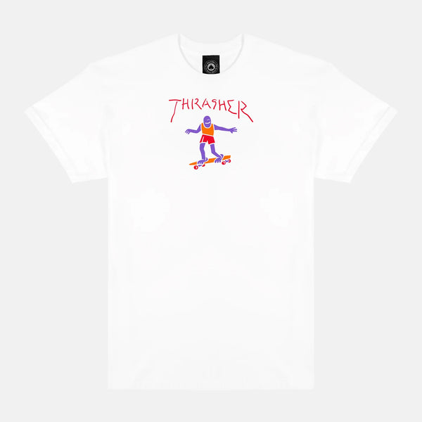 Thrasher Magazine - Gonz Fill Logo T-Shirt - White