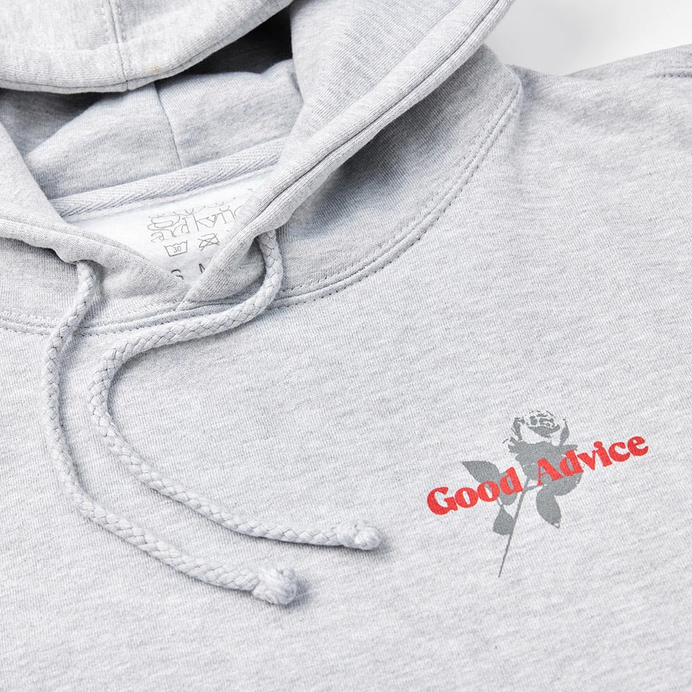 Good Advice - Chat Line Pullover Hooded Sweatshirt - Heather Grey