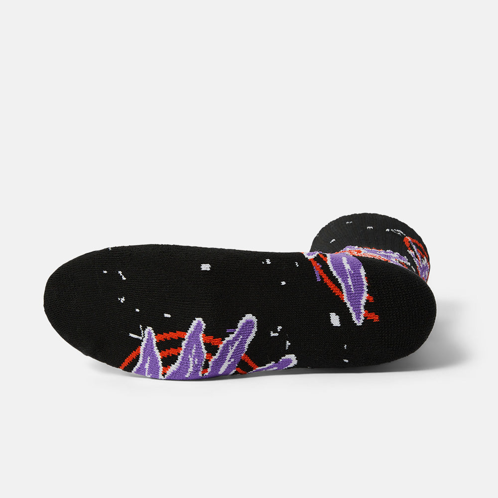 Huf - Green Buddy Hypnosis Socks - Black