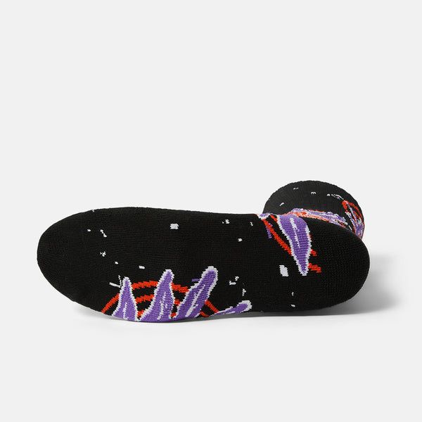 Huf - Green Buddy Hypnosis Socks - Black