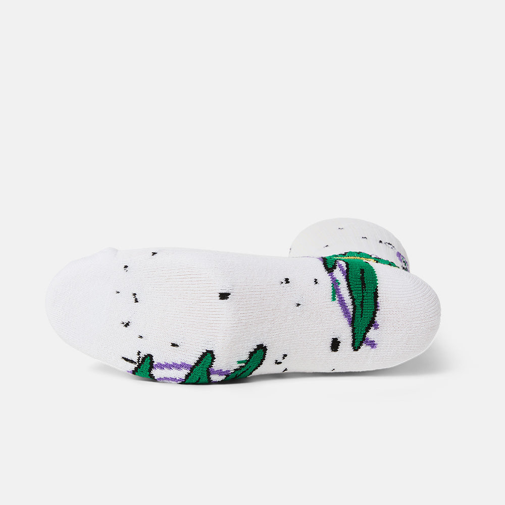 Huf - Green Buddy Hypnosis Socks - White