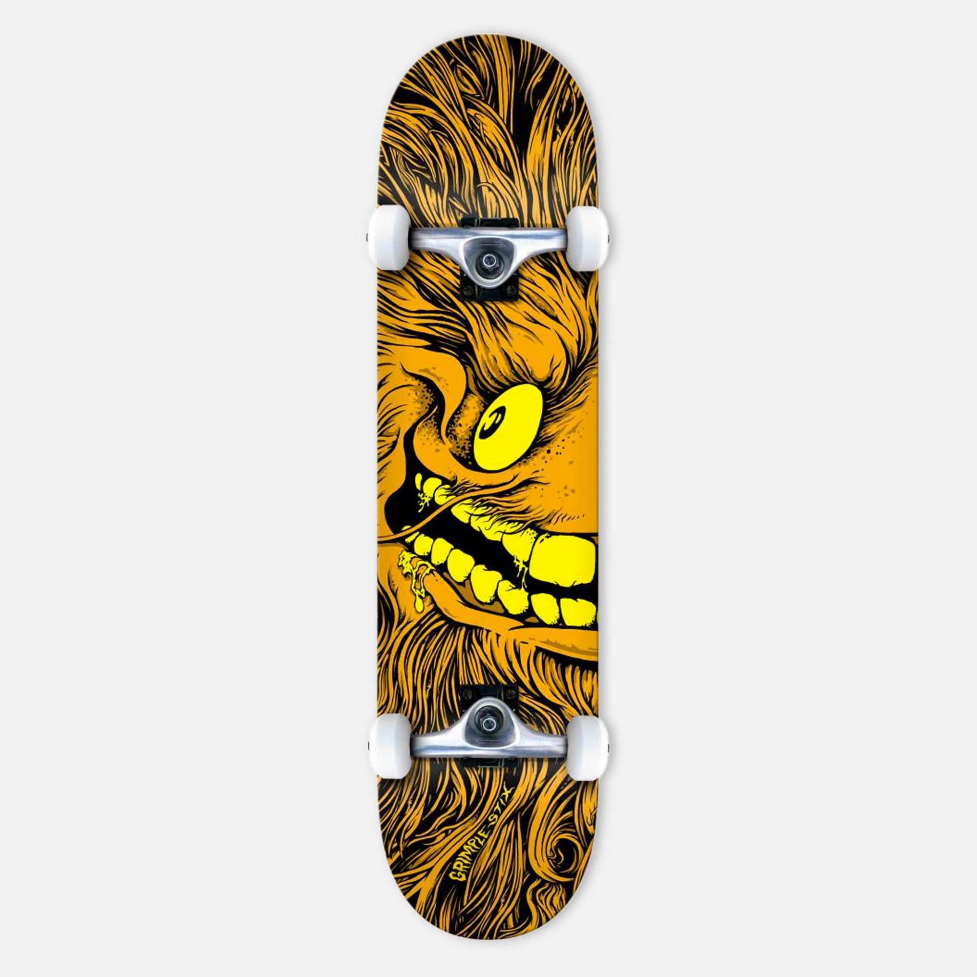 Anti Hero Skateboards - 7.3" Grimple Full Face Complete Skateboard - Orange
