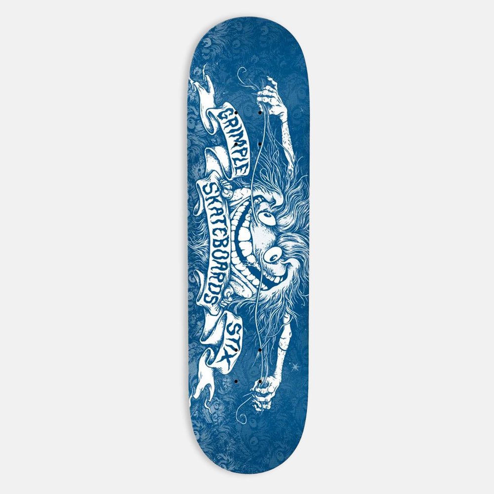 Anti Hero Skateboards - 8.06" Grimplestix Skateboard Deck - Blue / White