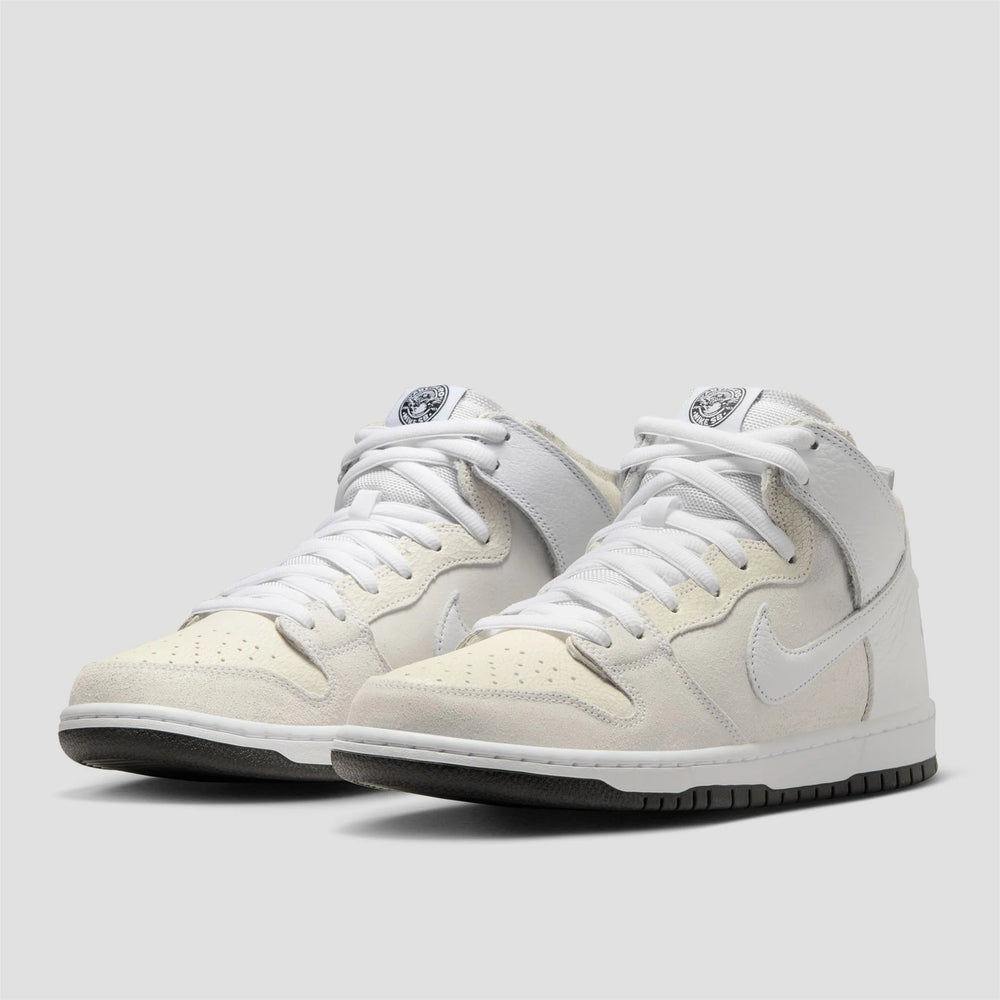 Nike SB - Anti Hero Dunk High Pro Shoes (UK ONLY) - White / White / Black