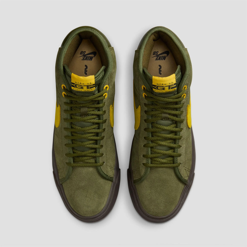 Nike SB - Anti Hero Blazer Mid Shoes - Rough Green / Amarillo