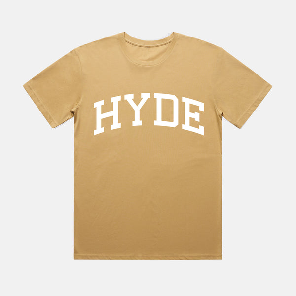 Welcome Skate Store - HYDE T-Shirt - Old Gold / White