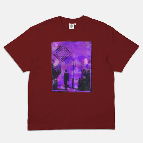 The National Skateboard Co. - HAMPSTEAD HEATH T-SHIRT - BURGUNDY