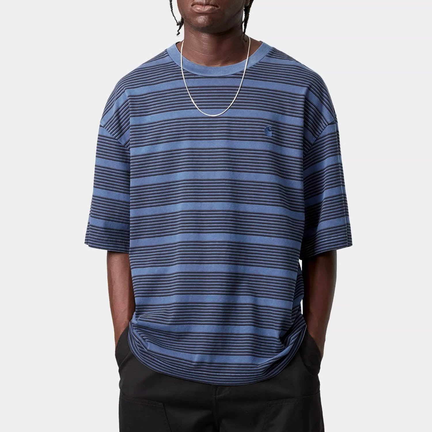 Carhartt WIP - Hanson Stripe T-Shirt - Jupiter Garment Dyed