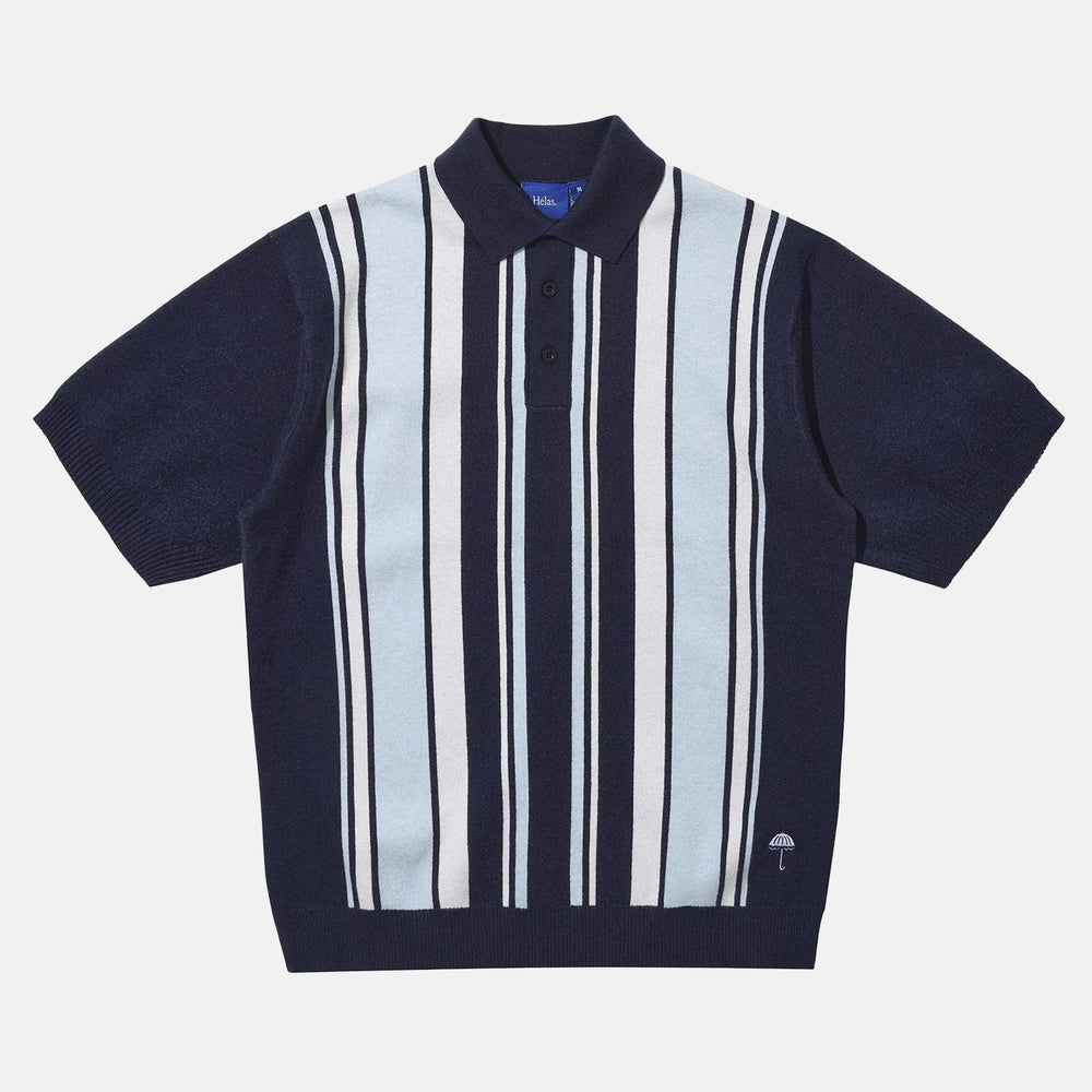 Helas - Bronx Short Sleeve Knit Zip Polo - Navy