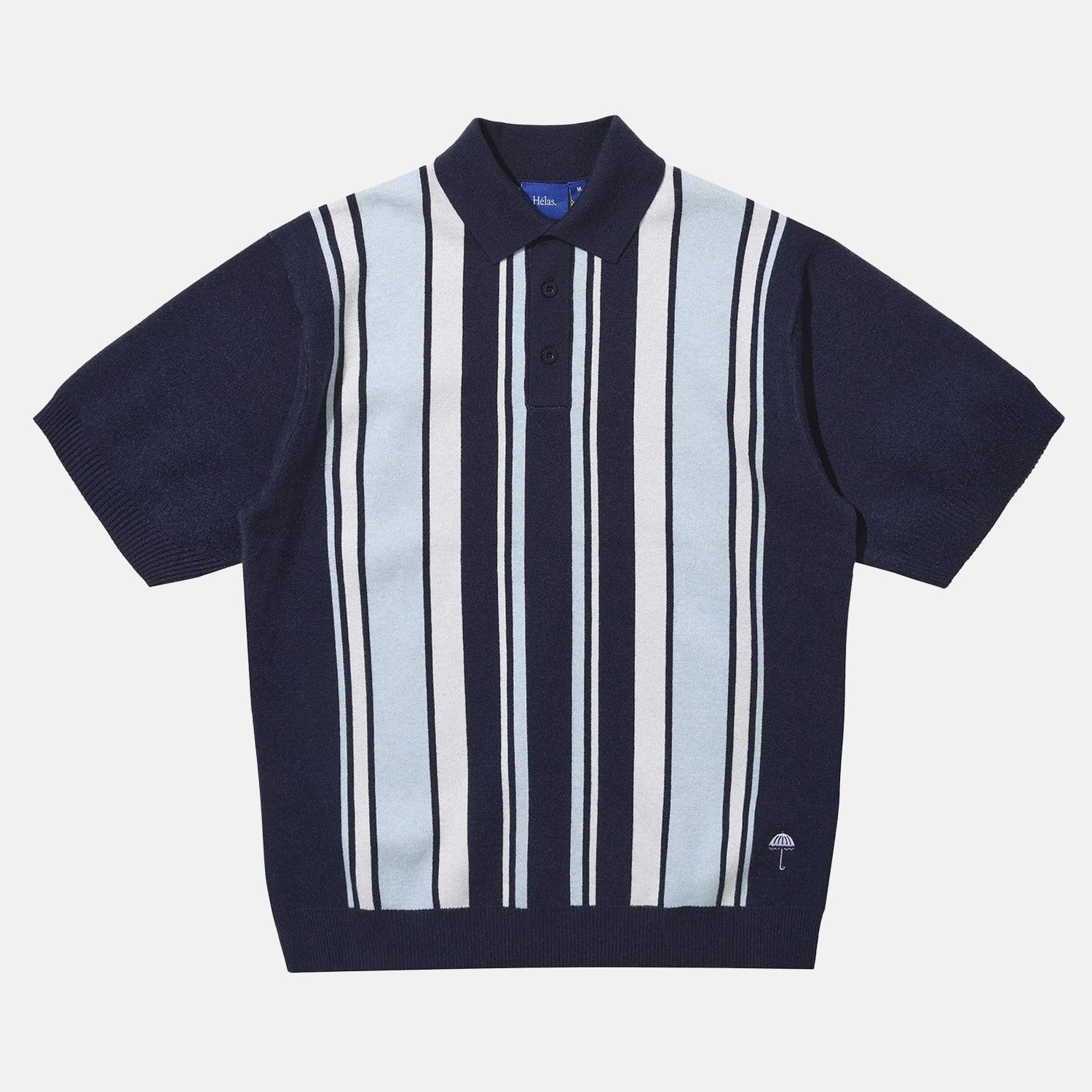 Helas - Bronx Short Sleeve Knit Zip Polo - Navy