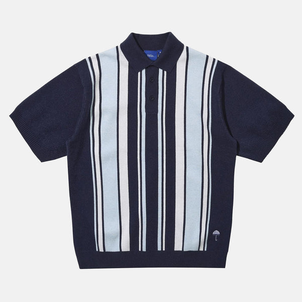 Helas - Bronx Short Sleeve Knit Zip Polo - Navy