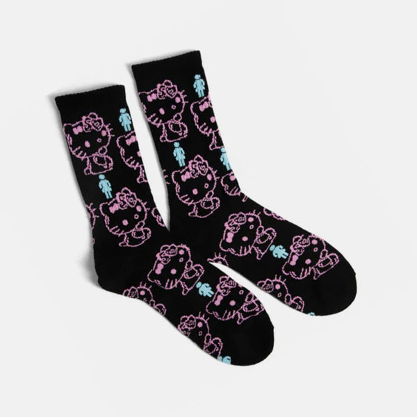 Girl Skateboards - Sanrio Hello Kitty 50th Anniversary Socks - Black