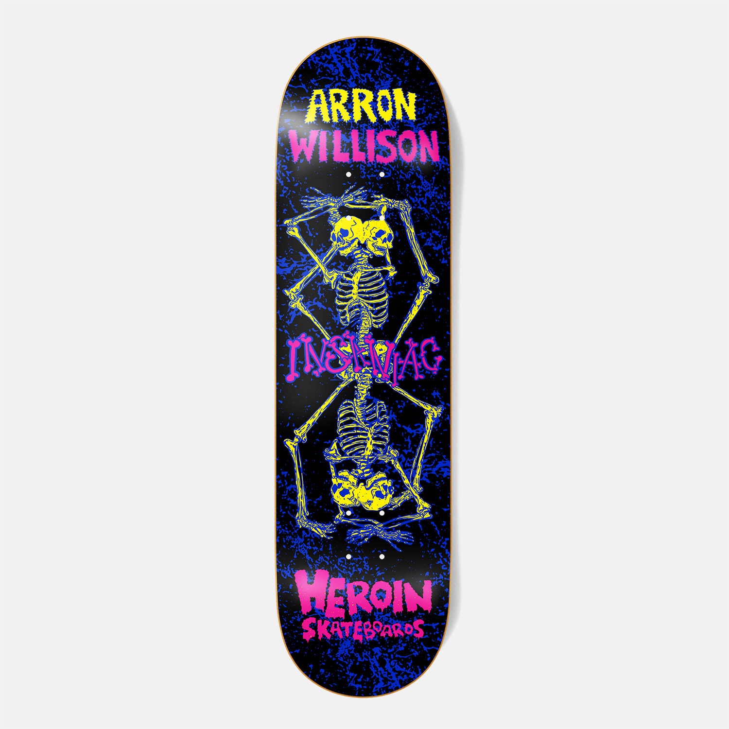 Heroin Skateboards - 8.5" Aaron Wilson Knock Off Skateboard Deck