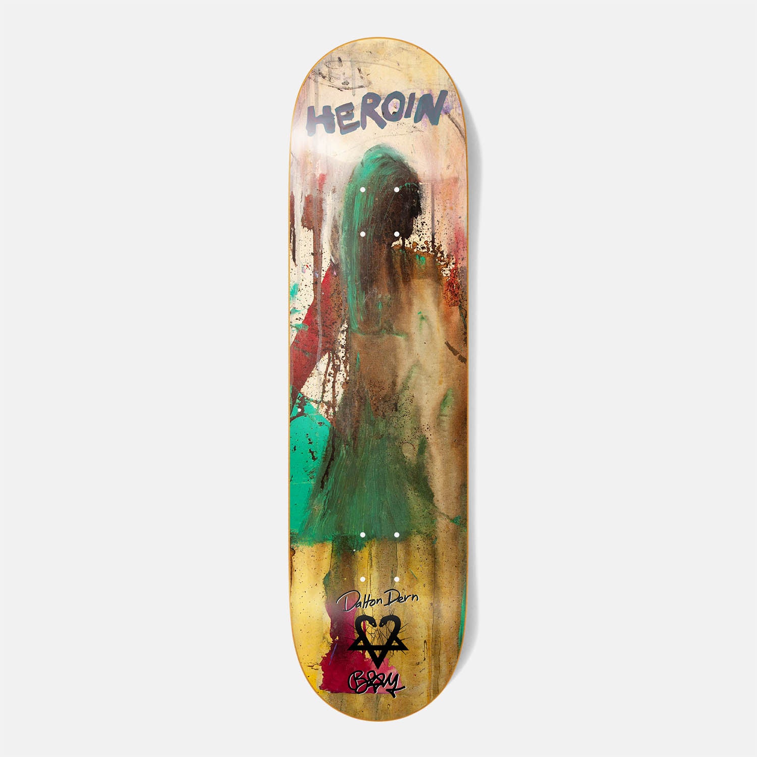 Heroin Skateboards - 8.38" Dalton Dern X Bam Skateboard Deck