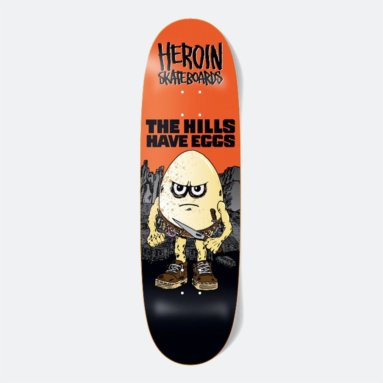 Heroin Skateboards - 9.5" Hills Have Eggs Skateboard Deck