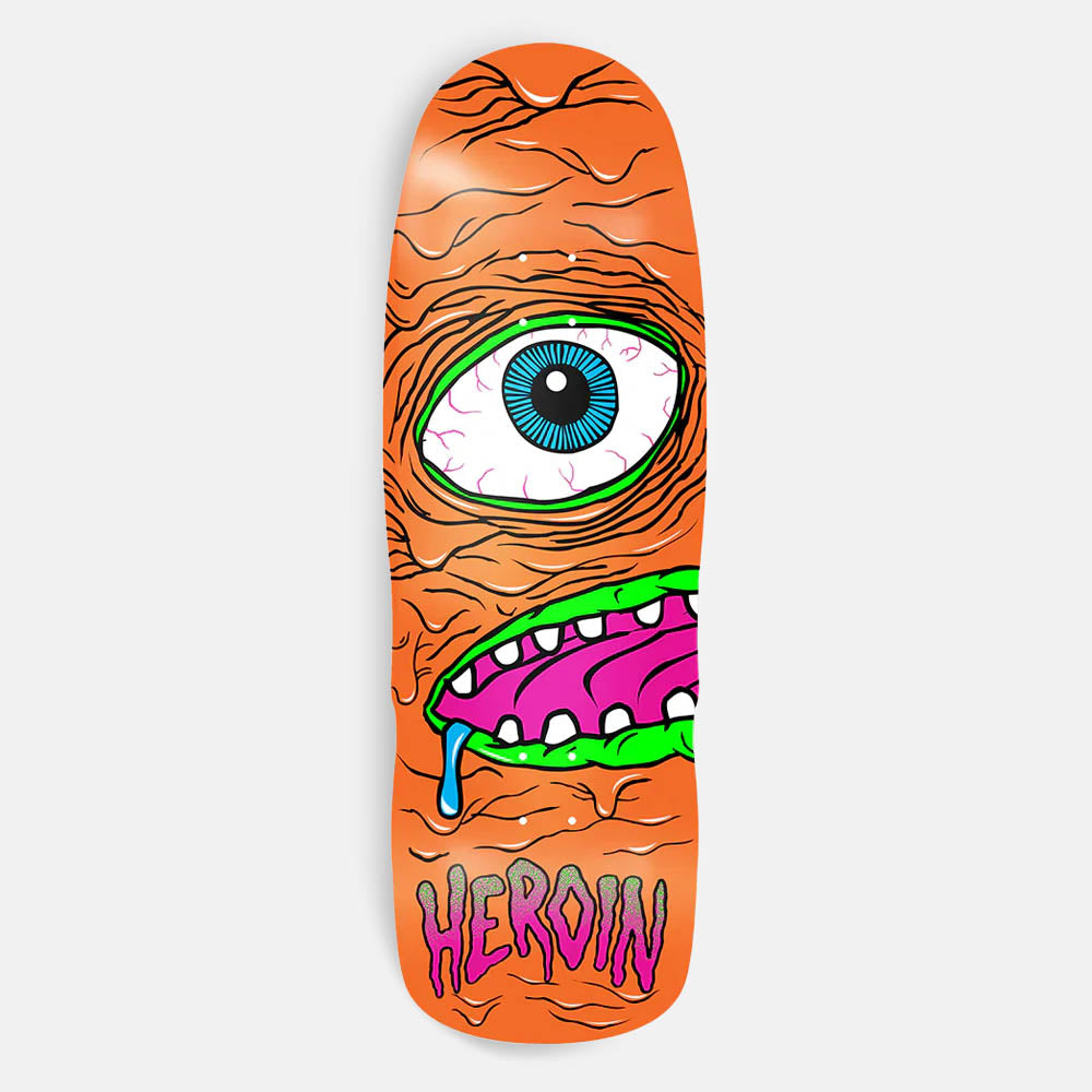 Heroin Skateboards - 10.4" Mega Mutant Skateboard Deck - Orange