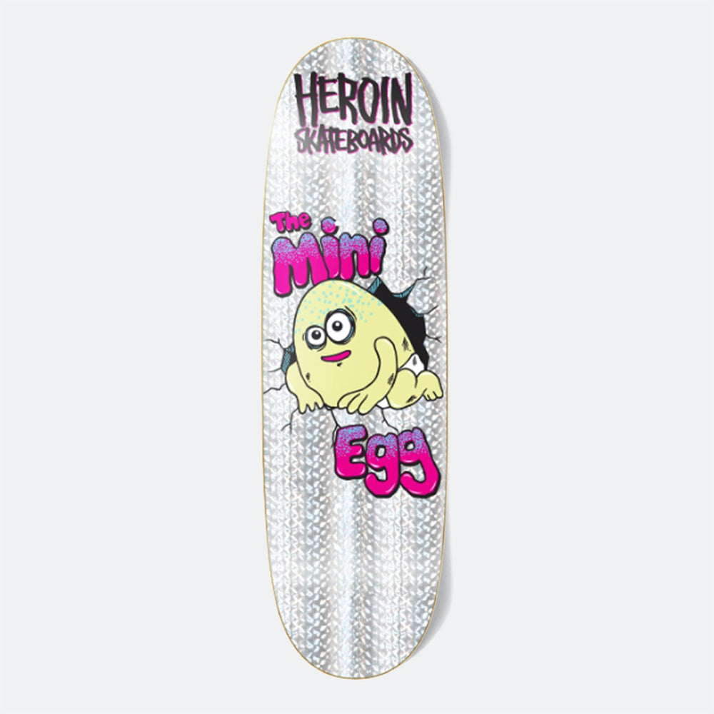 Heroin Skateboards - 8.38" Holographic Mini Egg Skateboard Deck