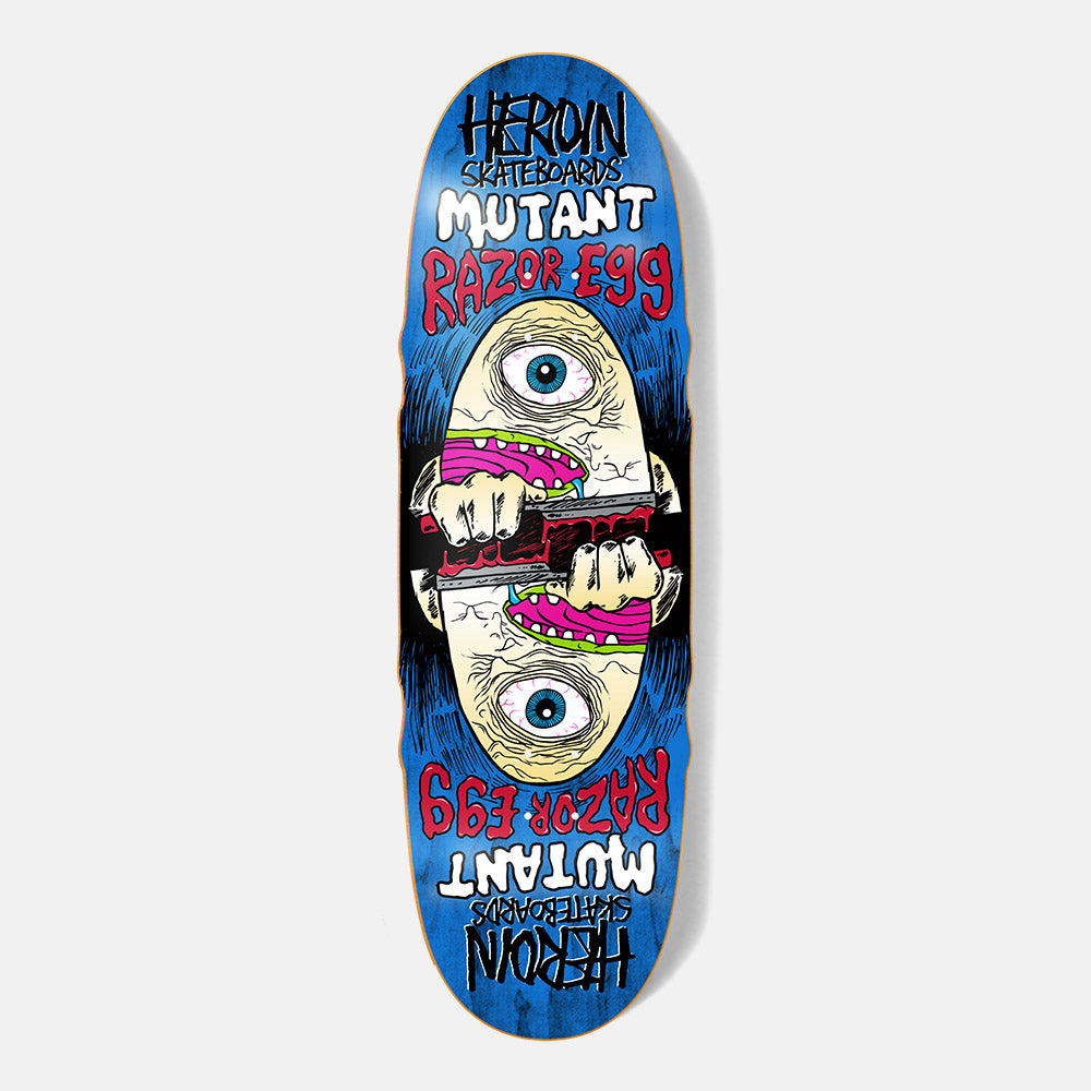 Heroin Skateboards - 9.5" Mutant Razor Egg Skateboard Deck