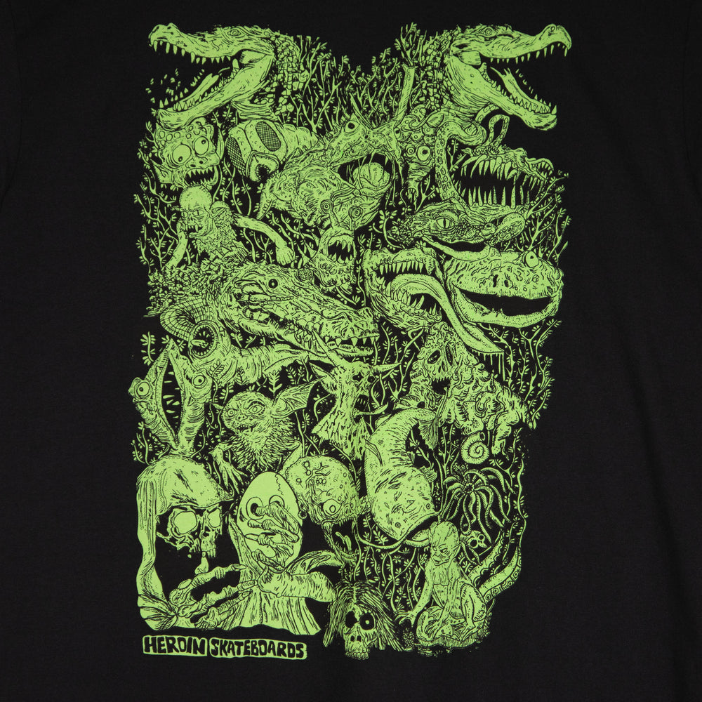 Heroin Skateboards - Allegory Of Fear T-Shirt - Black