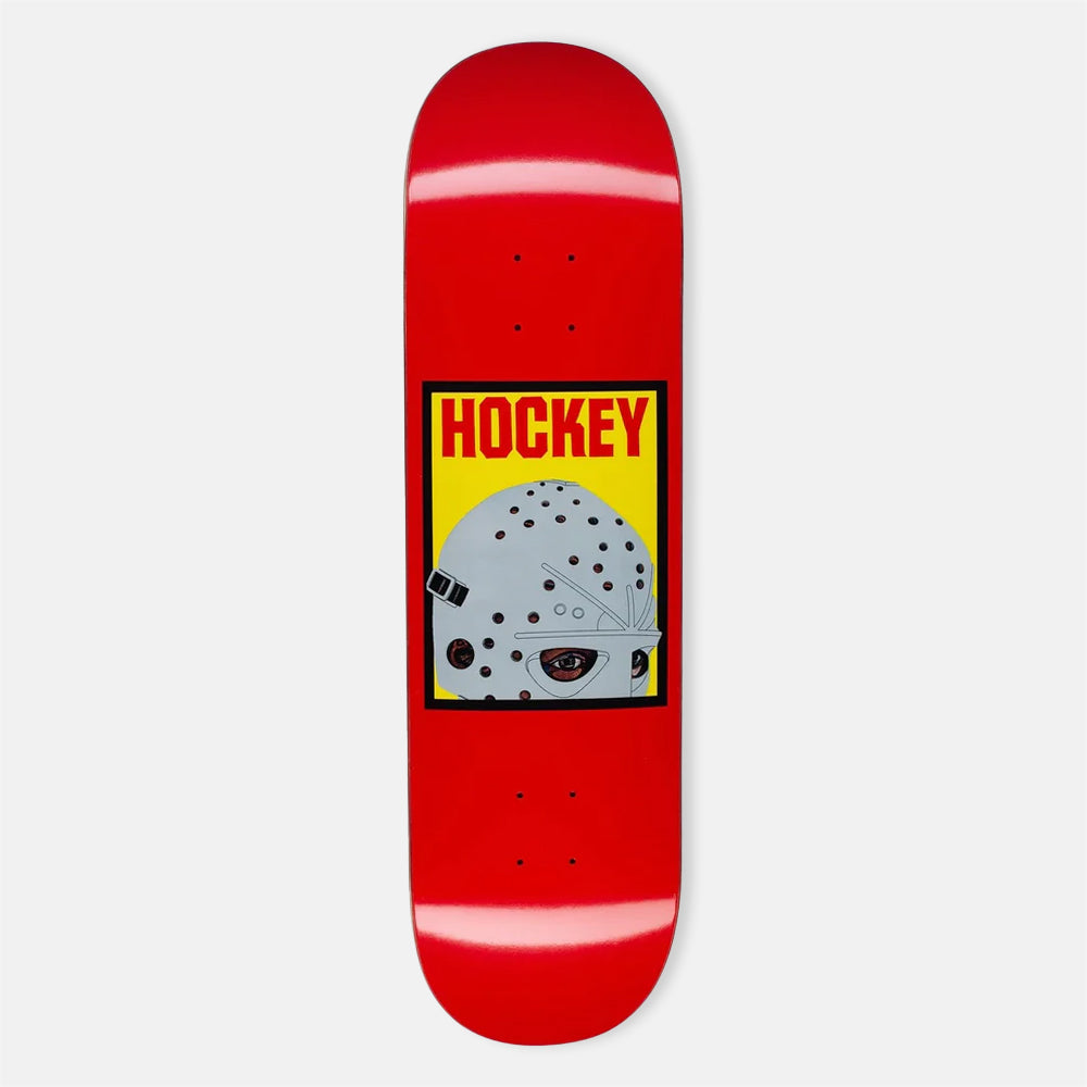 Hockey Skateboards - 8.5" Half Mask Skateboard Deck - Red