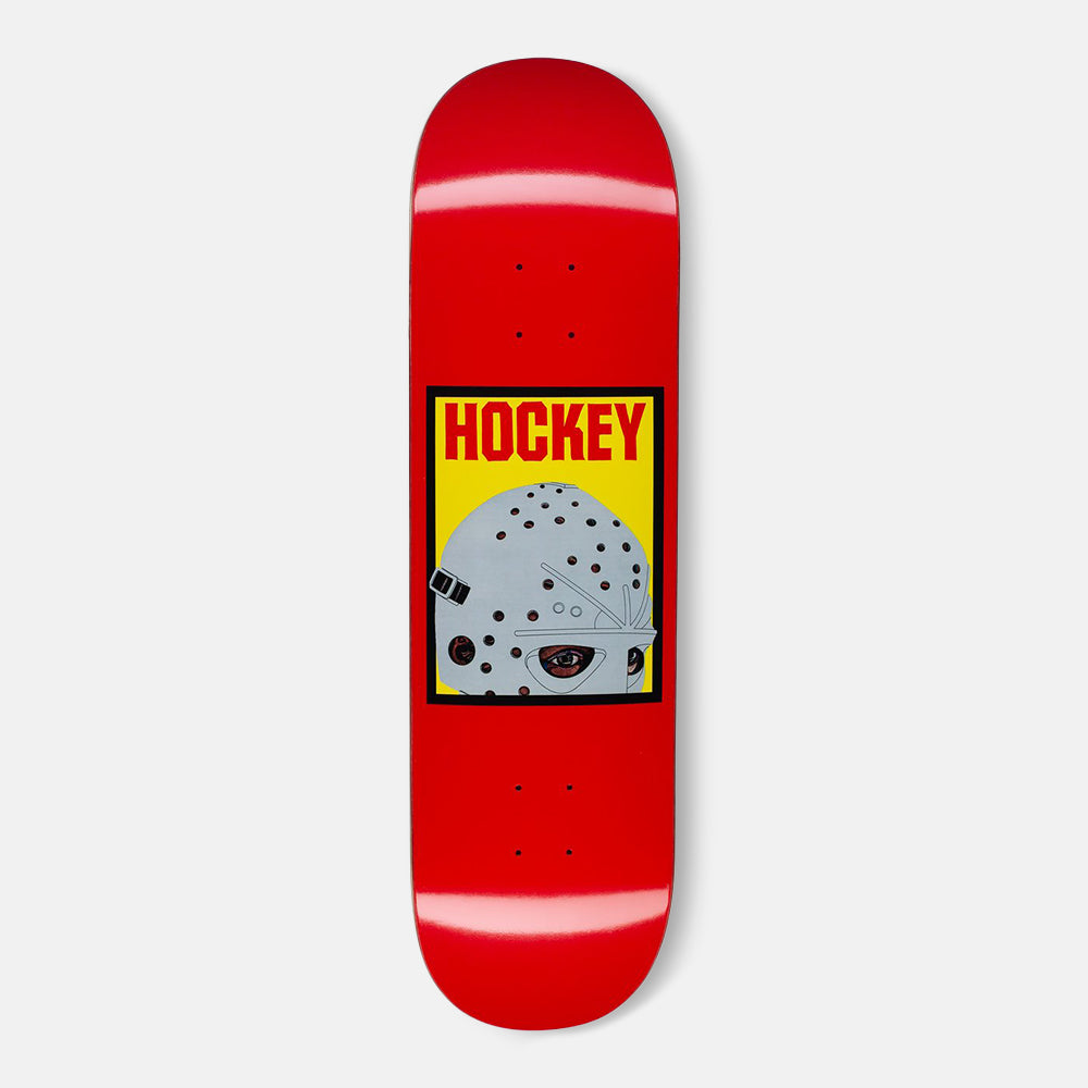 Hockey Skateboards - 8.38" Half Mask Skateboard Deck (Red)
