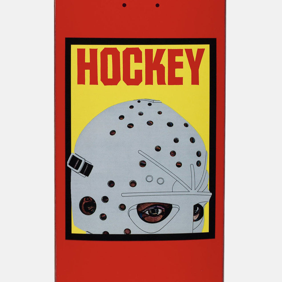 Hockey Skateboards - 8.38" Half Mask Skateboard Deck (Red)