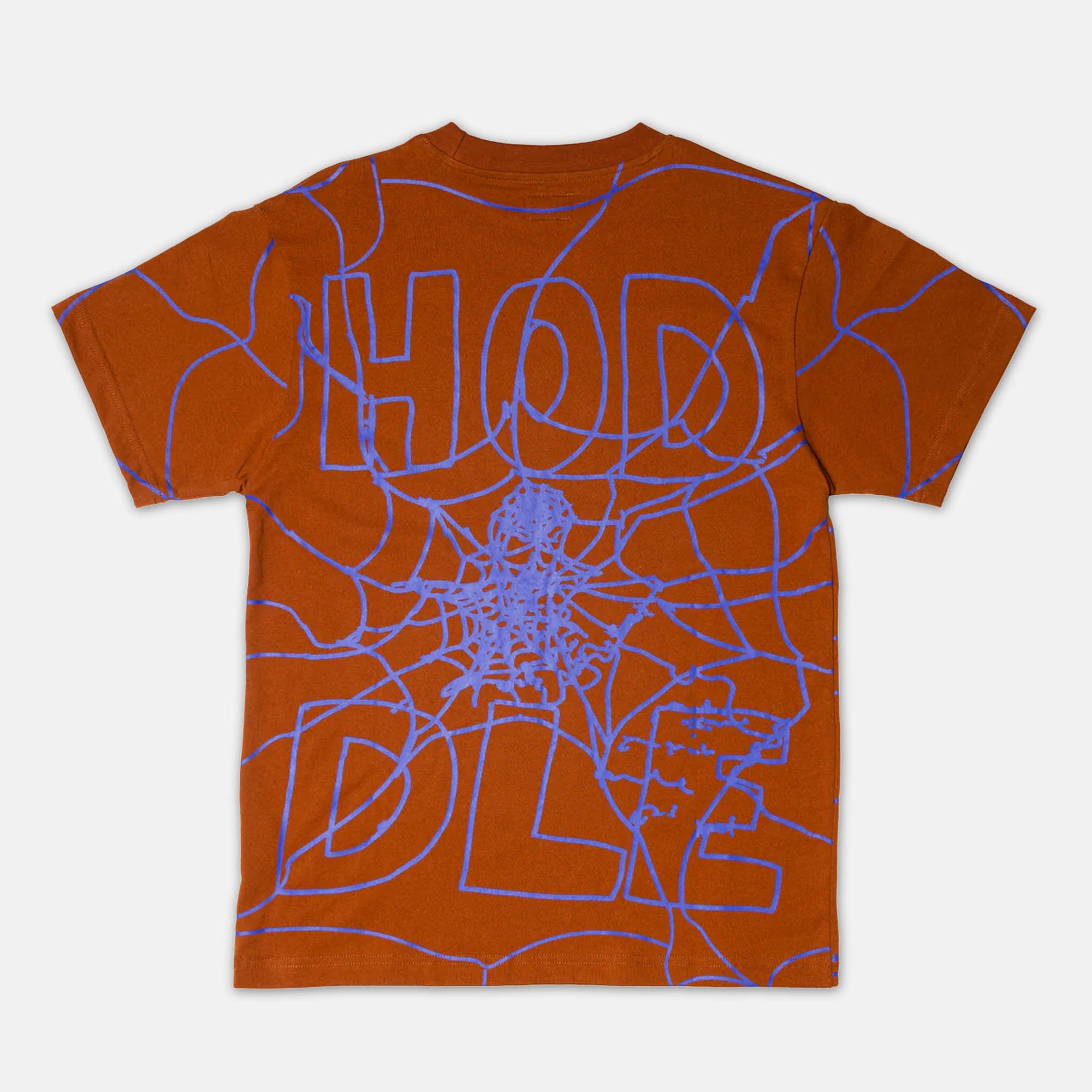 Hoddle Skateboards - Web T-Shirt - Brown