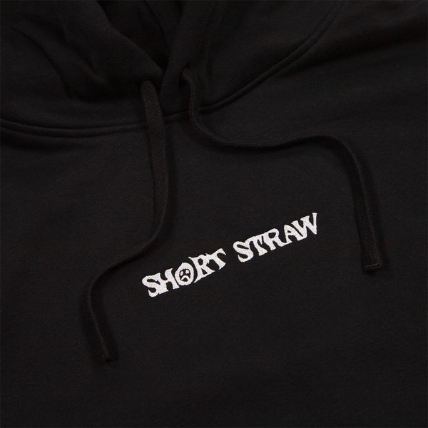 Short Straw - Short Straw Hooded Pullover Sweatshirt - Black