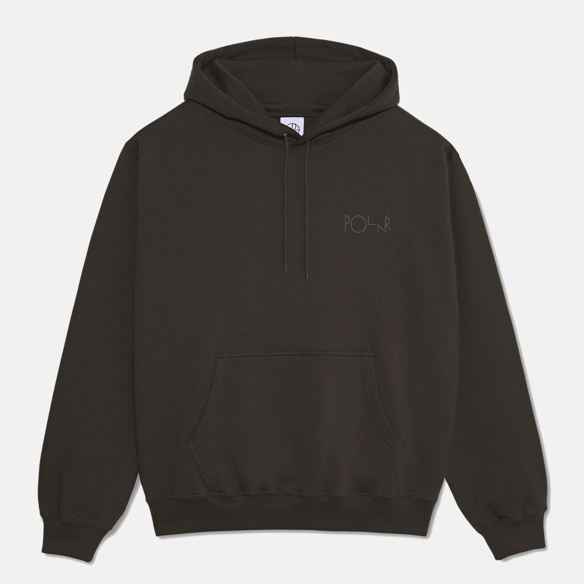 Polar Skate Co. Dave Stroke Logo Hooded Sweatshirt Dirty Black Welcome Skate Store