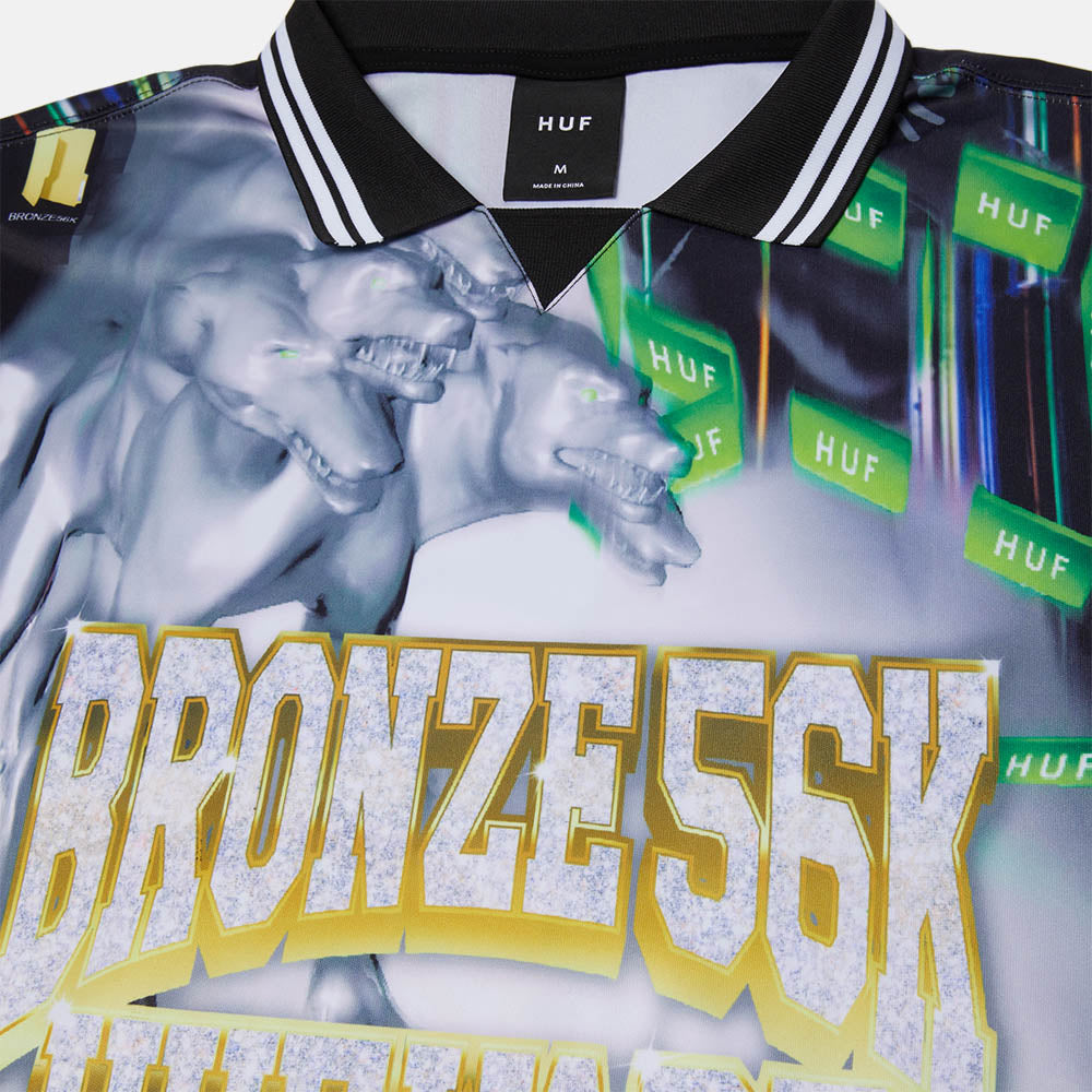 Huf - Bronze Glitched Soccer Jersey - Multi