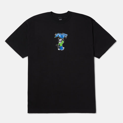 Huf - Bad Cat T-Shirt - Black