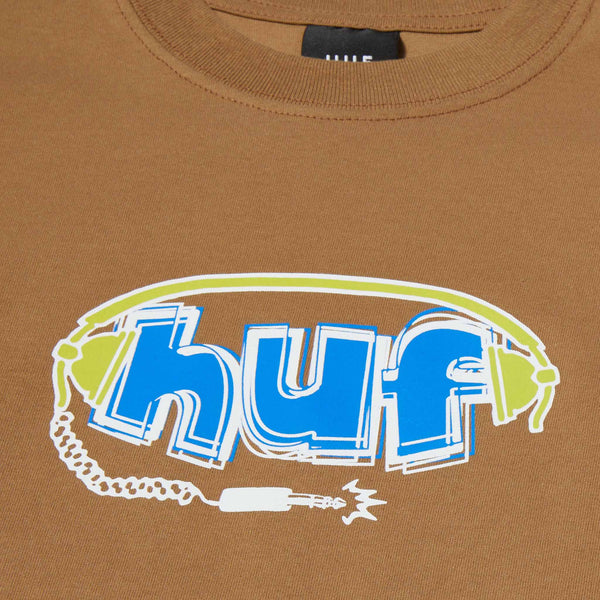 Huf - Plug Me In T-Shirt - Camel