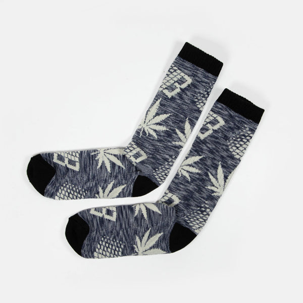 Huf - Huf x Bronze Plantlife Marled Socks - Black