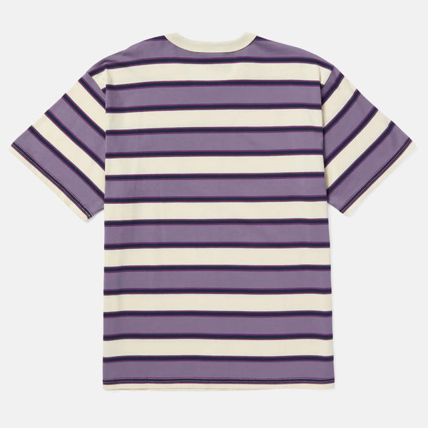 Huf - Terrace Stripe Relaxed Knit T-Shirt - Dust Purple