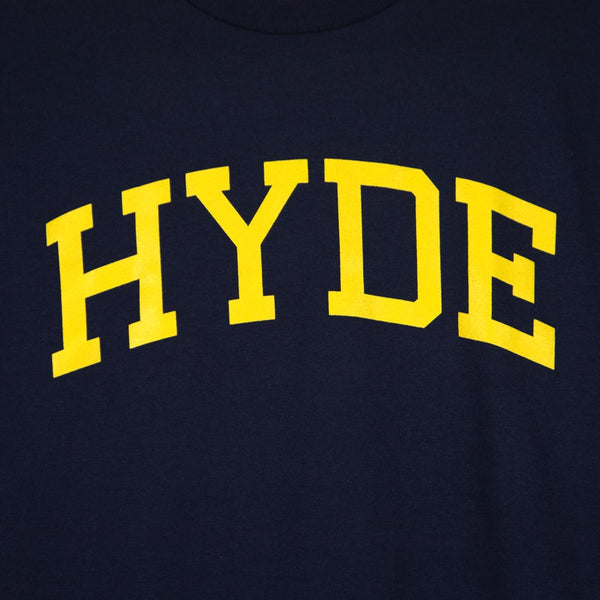 Welcome Skate Store - HYDE T-Shirt - Navy / Yellow