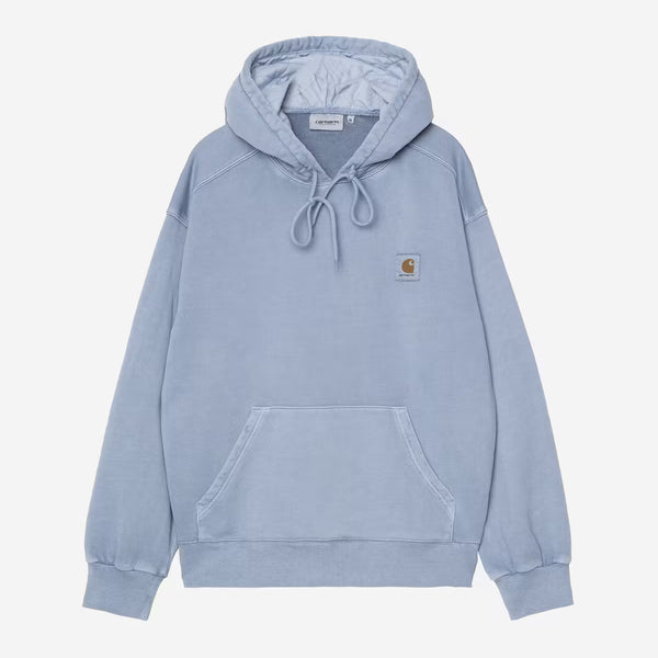 Carhartt WIP - Nelson Pullover Hooded Sweatshirt - Gentle Blue (garment dyed)