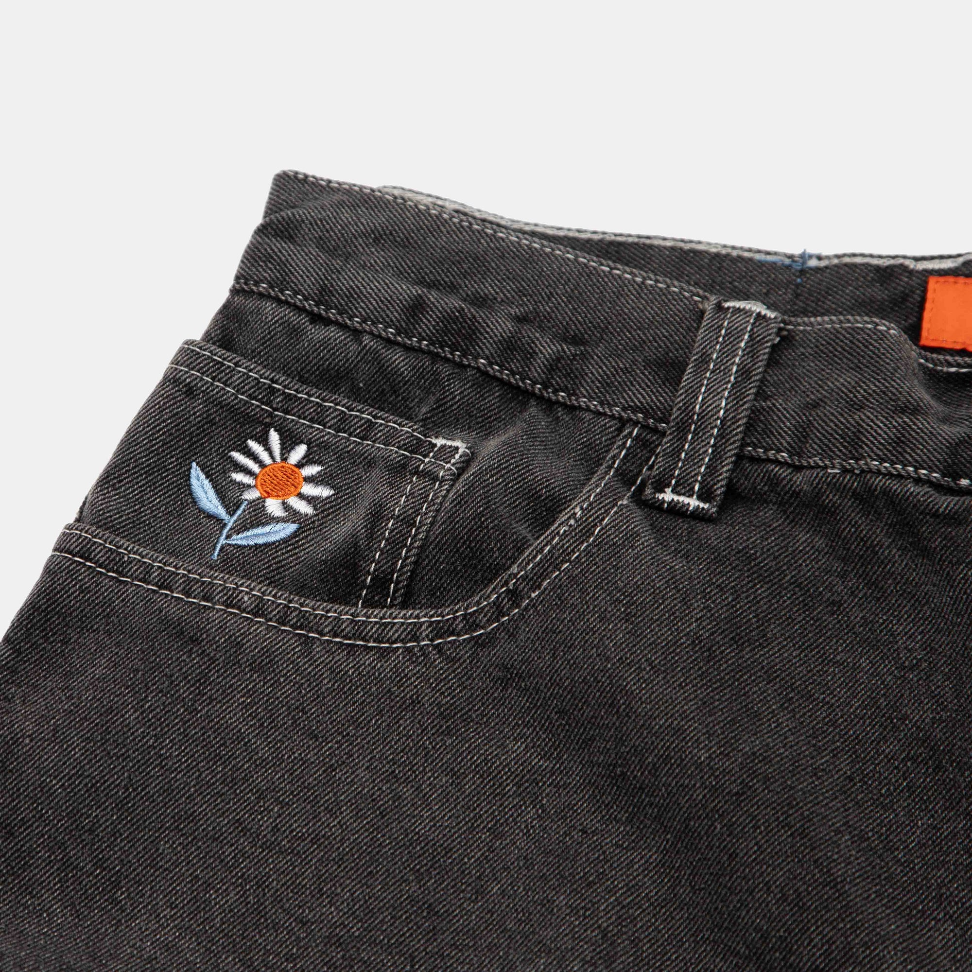 Welcome Skate Store - Bloom Baggy Denim Jeans - Black Overwash