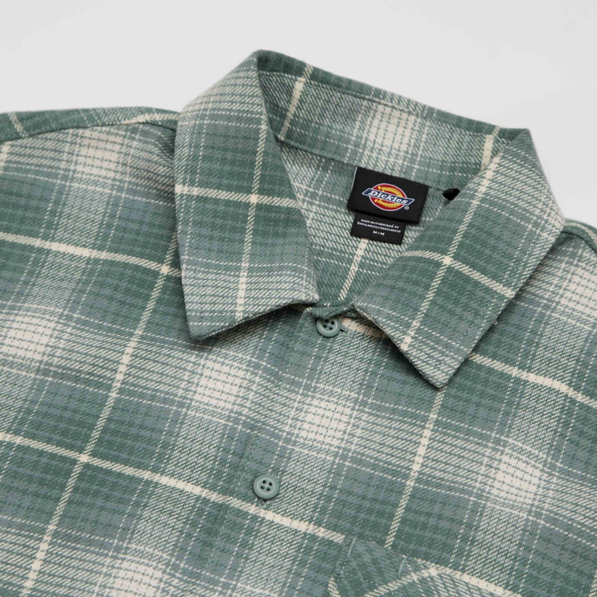 Dickies - Forest Check Flannel Shirt - Stormy Sea