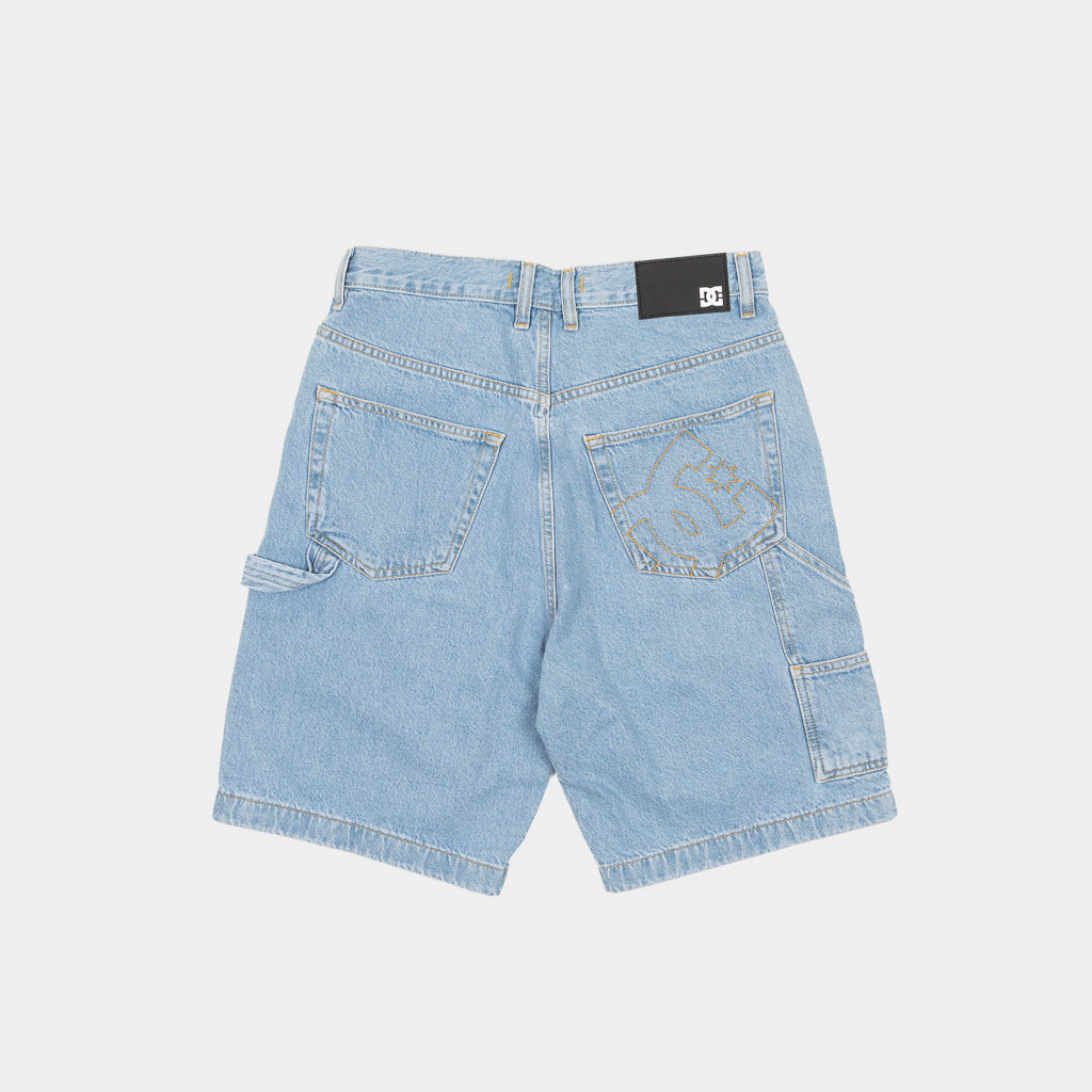 DC Shoes - Worker Baggy Carpenter Denim Shorts - Light Blue