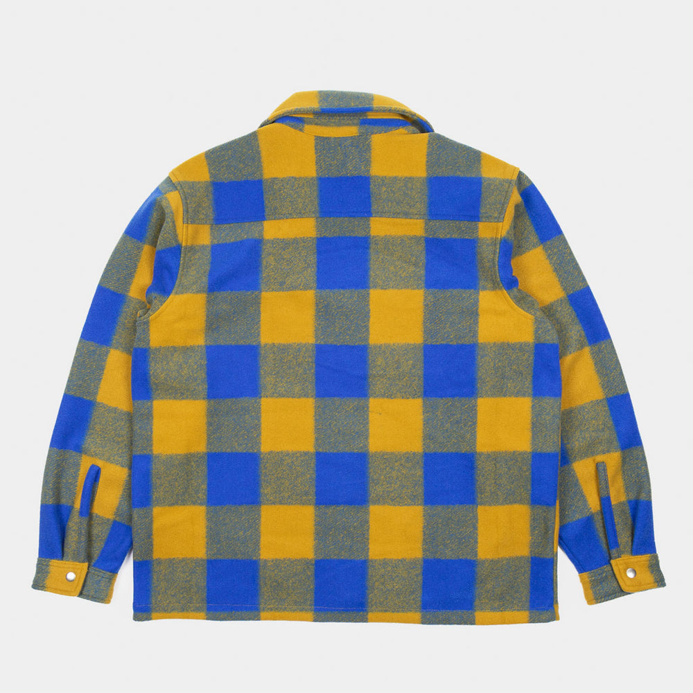 Nike SB - Essential Flannel Shirt Jacket - Hyper Royal / Peat Moss